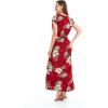 imageMatchable Family Hawaiian Luau Men Women Girl Boy Clothes in Pineapple Garden BurgundyWomen Cap Sleeve