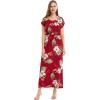 imageMatchable Family Hawaiian Luau Men Women Girl Boy Clothes in Pineapple Garden BurgundyWomen Cap Sleeve