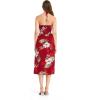 imageMatchable Family Hawaiian Luau Men Women Girl Boy Clothes in Pineapple Garden BurgundyWomen Halter