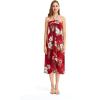 imageMatchable Family Hawaiian Luau Men Women Girl Boy Clothes in Pineapple Garden BurgundyWomen Halter