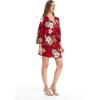 imageMatchable Family Hawaiian Luau Men Women Girl Boy Clothes in Pineapple Garden BurgundyWomen Kimono Cardigan