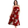 imageMatchable Family Hawaiian Luau Men Women Girl Boy Clothes in Pineapple Garden BurgundyWomen Maxi Ruffle