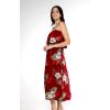 imageMatchable Family Hawaiian Luau Men Women Girl Boy Clothes in Pineapple Garden BurgundyWomen Maxi Ruffle