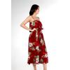 imageMatchable Family Hawaiian Luau Men Women Girl Boy Clothes in Pineapple Garden BurgundyWomen Maxi Ruffle