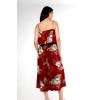 imageMatchable Family Hawaiian Luau Men Women Girl Boy Clothes in Pineapple Garden BurgundyWomen Maxi Ruffle