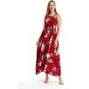 imageMatchable Family Hawaiian Luau Men Women Girl Boy Clothes in Pineapple Garden BurgundyWomen Maxi Tank