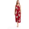 imageMatchable Family Hawaiian Luau Men Women Girl Boy Clothes in Pineapple Garden BurgundyWomen Sweet Heart Maxi