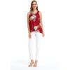 imageMatchable Family Hawaiian Luau Men Women Girl Boy Clothes in Pineapple Garden BurgundyWomen Tank Top