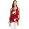 imageMatchable Family Hawaiian Luau Men Women Girl Boy Clothes in Pineapple Garden BurgundyWomen Tank Top