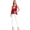 imageMatchable Family Hawaiian Luau Men Women Girl Boy Clothes in Pineapple Garden BurgundyWomen Tank Top