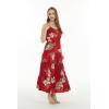 imageMatchable Family Hawaiian Luau Men Women Girl Boy Clothes in Pineapple Garden BurgundyWomen Tiered