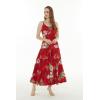 imageMatchable Family Hawaiian Luau Men Women Girl Boy Clothes in Pineapple Garden BurgundyWomen Tiered