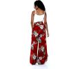 imageMatchable Family Hawaiian Luau Men Women Girl Boy Clothes in Pineapple Garden BurgundyWomen Wide Leg Pants