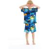 imageMatchable Family Hawaiian Luau Men Women Girl Boy Clothes in Sunset BlueBoy Short Sleeve
