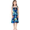 imageMatchable Family Hawaiian Luau Men Women Girl Boy Clothes in Sunset BlueGirl Elastic Top Strap