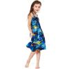 imageMatchable Family Hawaiian Luau Men Women Girl Boy Clothes in Sunset BlueGirl Elastic Top Strap