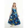 imageMatchable Family Hawaiian Luau Men Women Girl Boy Clothes in Sunset BlueGirl Maxi Tiered