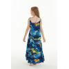 imageMatchable Family Hawaiian Luau Men Women Girl Boy Clothes in Sunset BlueGirl Maxi Tiered