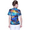 imageMatchable Family Hawaiian Luau Men Women Girl Boy Clothes in Sunset BlueWomen Aloha Shirt