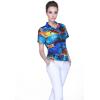imageMatchable Family Hawaiian Luau Men Women Girl Boy Clothes in Sunset BlueWomen Aloha Shirt