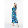 imageMatchable Family Hawaiian Luau Men Women Girl Boy Clothes in Sunset BlueWomen Cap Sleeve