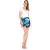imageMatchable Family Hawaiian Luau Men Women Girl Boy Clothes in Sunset BlueWomen Elasitc Waist Shorts With Pockets