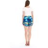 imageMatchable Family Hawaiian Luau Men Women Girl Boy Clothes in Sunset BlueWomen Elasitc Waist Shorts With Pockets