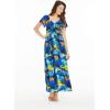 imageMatchable Family Hawaiian Luau Men Women Girl Boy Clothes in Sunset BlueWomen Maxi Rahee