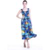 imageMatchable Family Hawaiian Luau Men Women Girl Boy Clothes in Sunset BlueWomen Maxi Tank