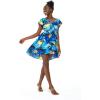 imageMatchable Family Hawaiian Luau Men Women Girl Boy Clothes in Sunset BlueWomen Short Rahee