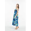 imageMatchable Family Hawaiian Luau Men Women Girl Boy Clothes in Sunset BlueWomen Sweet Heart Maxi
