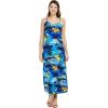 imageMatchable Family Hawaiian Luau Men Women Girl Boy Clothes in Sunset BlueWomen Sweet Heart Maxi