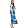 imageMatchable Family Hawaiian Luau Men Women Girl Boy Clothes in Sunset BlueWomen Sweet Heart Maxi