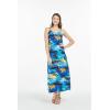 imageMatchable Family Hawaiian Luau Men Women Girl Boy Clothes in Sunset BlueWomen Sweet Heart Maxi