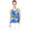 imageMatchable Family Hawaiian Luau Men Women Girl Boy Clothes in Sunset BlueWomen Tank Top