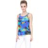 imageMatchable Family Hawaiian Luau Men Women Girl Boy Clothes in Sunset BlueWomen Tank Top