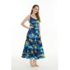 imageMatchable Family Hawaiian Luau Men Women Girl Boy Clothes in Sunset BlueWomen Tiered