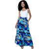 imageMatchable Family Hawaiian Luau Men Women Girl Boy Clothes in Sunset BlueWomen Wide Leg Pants