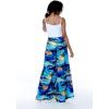 imageMatchable Family Hawaiian Luau Men Women Girl Boy Clothes in Sunset BlueWomen Wide Leg Pants