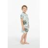 imageMatchable Family Hawaiian Luau Men Women Girl Boy Clothes in Wispy Cereus Light BlueBoy Short Sleeve