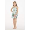 imageMatchable Family Hawaiian Luau Men Women Girl Boy Clothes in Wispy Cereus Light BlueGirl Empire