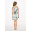 imageMatchable Family Hawaiian Luau Men Women Girl Boy Clothes in Wispy Cereus Light BlueGirl Empire