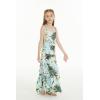 imageMatchable Family Hawaiian Luau Men Women Girl Boy Clothes in Wispy Cereus Light BlueGirl Maxi Tiered