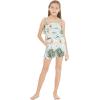 imageMatchable Family Hawaiian Luau Men Women Girl Boy Clothes in Wispy Cereus Light BlueGirl Romper