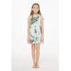 imageMatchable Family Hawaiian Luau Men Women Girl Boy Clothes in Wispy Cereus Light BlueGirl Tank
