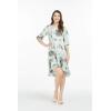 imageMatchable Family Hawaiian Luau Men Women Girl Boy Clothes in Wispy Cereus Light BlueWomen 34 Sleeve