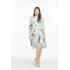 imageMatchable Family Hawaiian Luau Men Women Girl Boy Clothes in Wispy Cereus Light BlueWomen 34 Sleeve