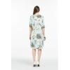 imageMatchable Family Hawaiian Luau Men Women Girl Boy Clothes in Wispy Cereus Light BlueWomen 34 Sleeve
