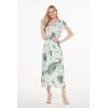 imageMatchable Family Hawaiian Luau Men Women Girl Boy Clothes in Wispy Cereus Light BlueWomen Cap Sleeve