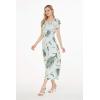 imageMatchable Family Hawaiian Luau Men Women Girl Boy Clothes in Wispy Cereus Light BlueWomen Cap Sleeve